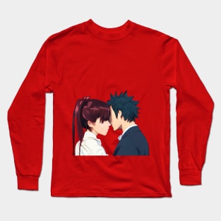 Romantic Anime Couple Kissing Long Sleeve T-Shirt